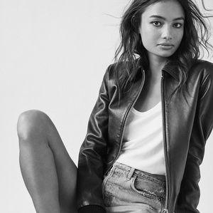 NWOT Aritzia Babaton Lou Leather Jacket